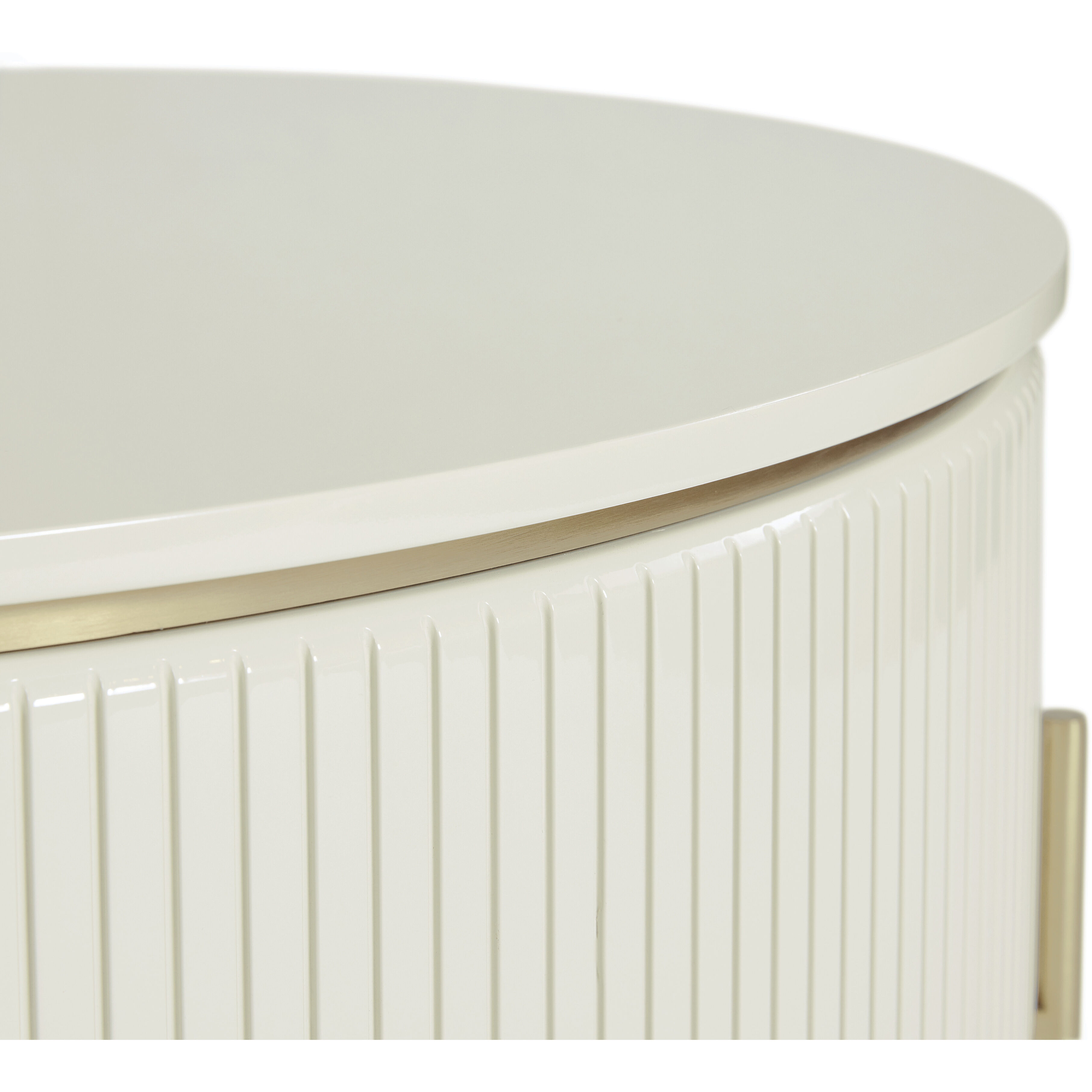 Paloma 33.25 X 17.75 inch High Gloss Cream Lift Top Coffee Table, Lift Top